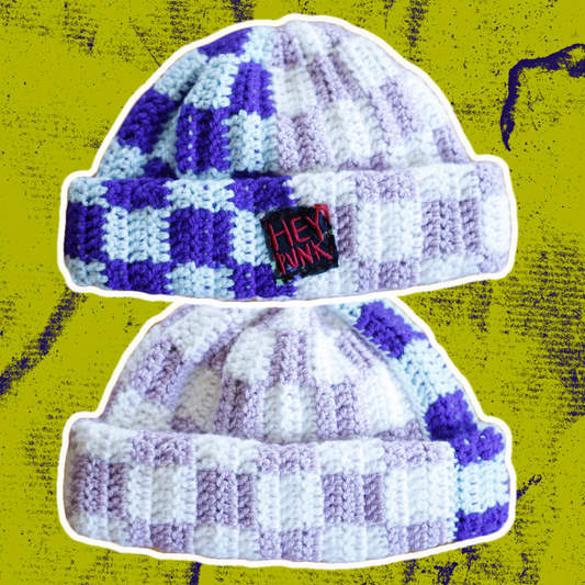 😈 purple scrappy beanie 😈
