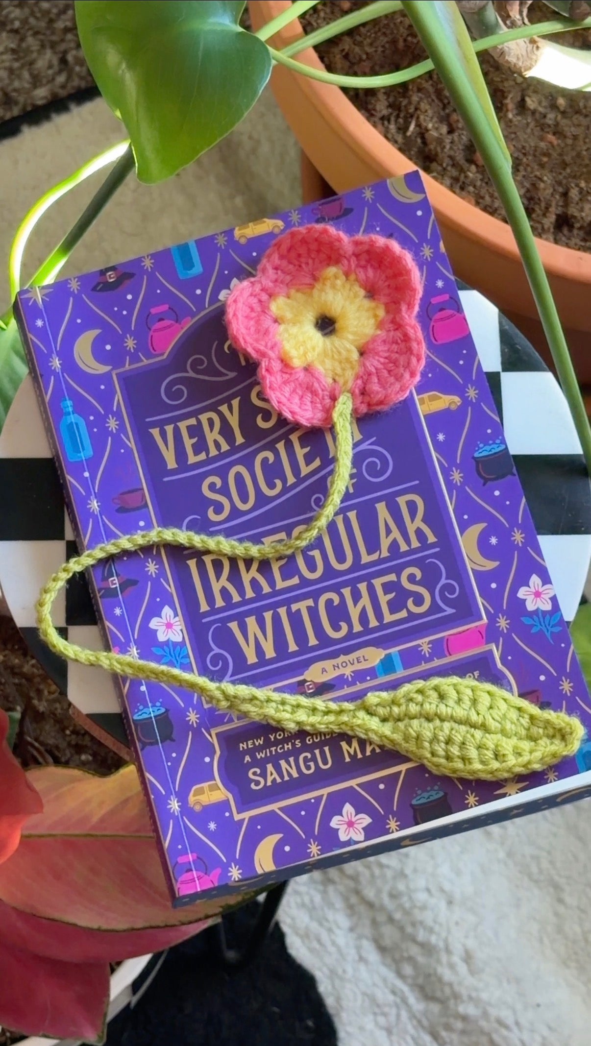 🌸 crochet flower bookmark 🌸