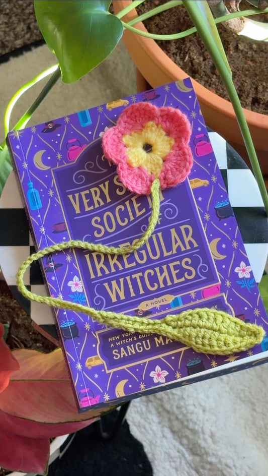 🌸 crochet flower bookmark 🌸
