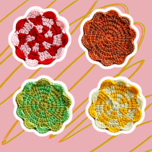 🌸flower coasters🌸