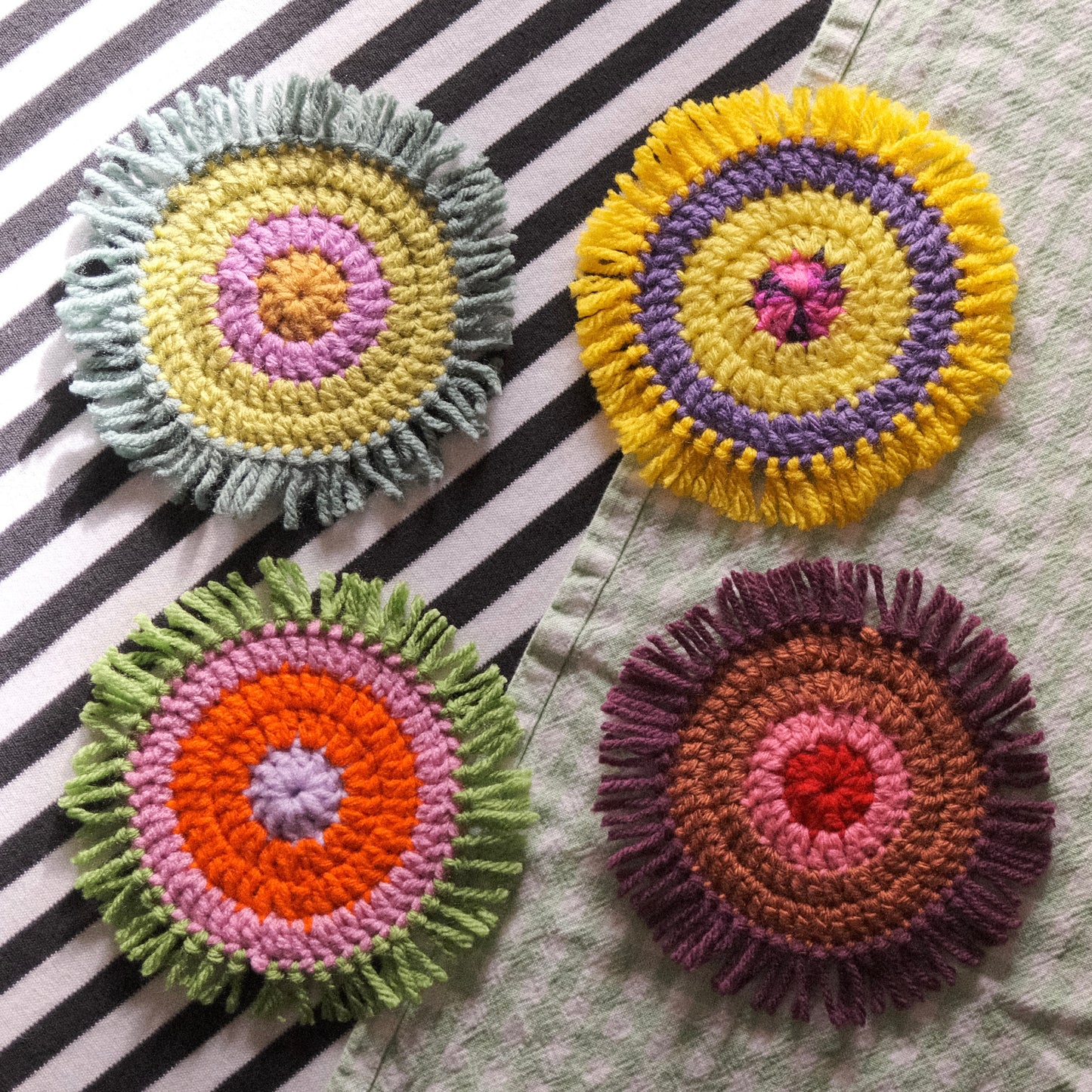 Fringe Coasters