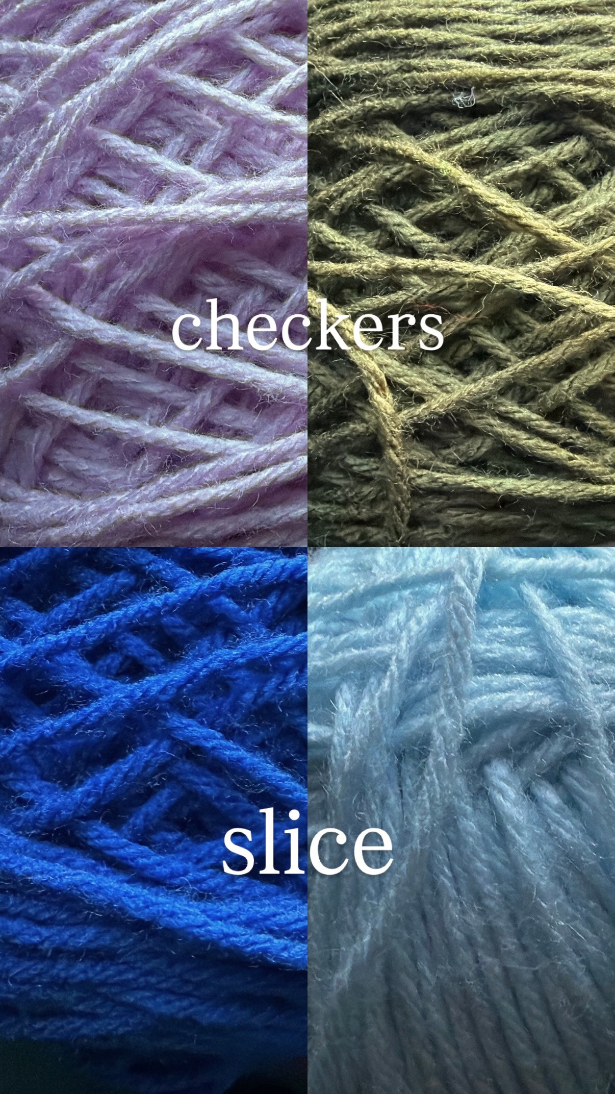 custom checkered & slice beanie