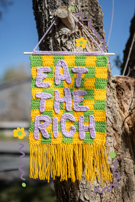 🐷 eat the rich pennant 🐷