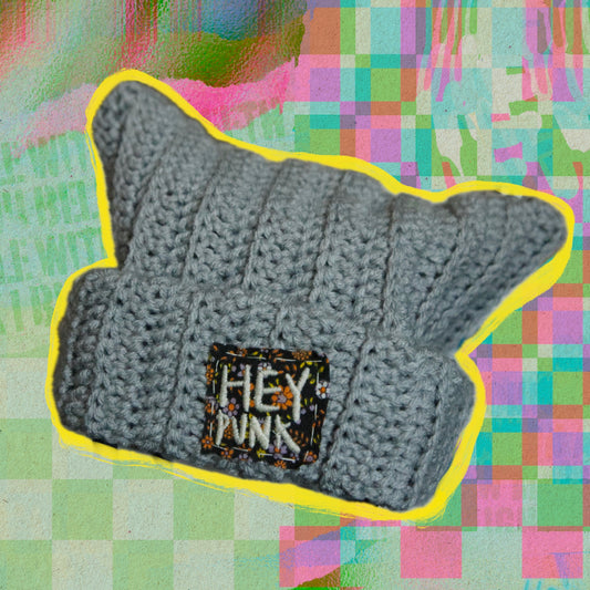 Grey Cat Ear Beanie