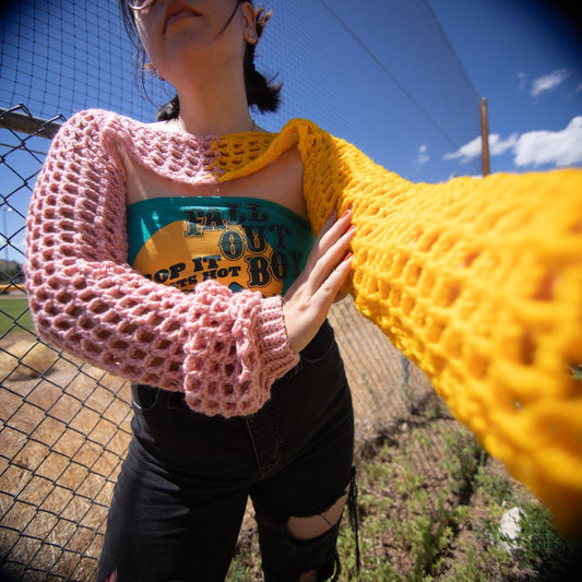 Pink & Yellow Shrug