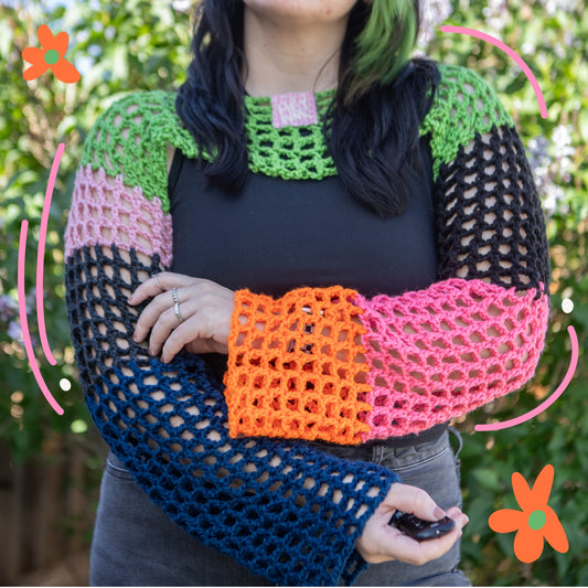 🟧 colorblock shrug pt.I 🟩